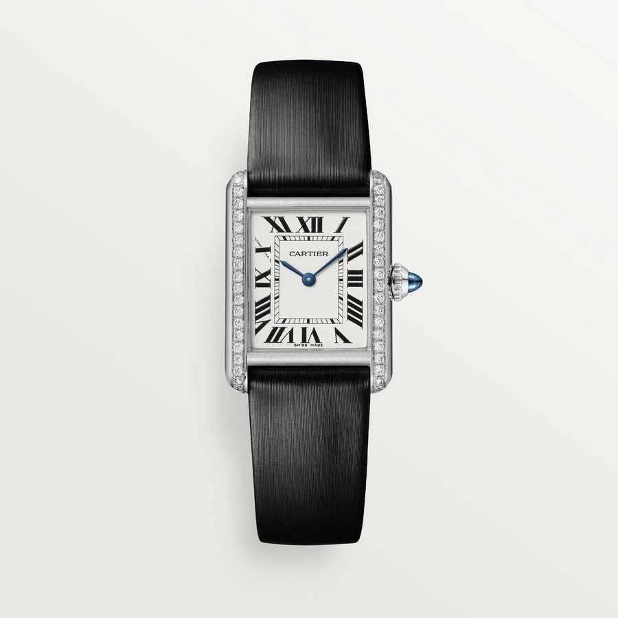 Đồng Hồ Cartier Tank Must Watch Nữ Đen Trắng